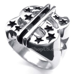 Titanium Dollarteken Ring