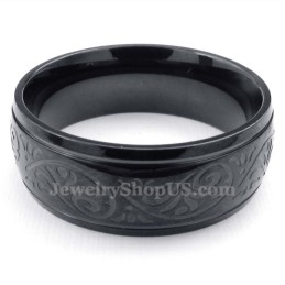 Zwarte Titanium Ronde Corrosiepatroonring