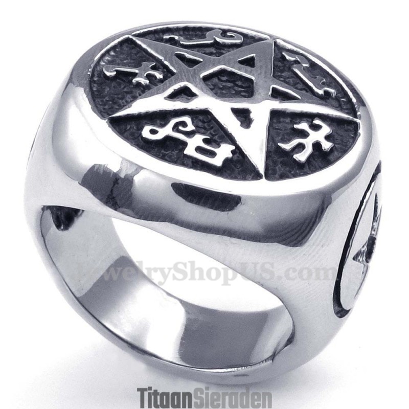 Titanium Vijfpuntige Sterring Titanium Vijfpuntige Sterring