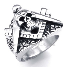 Titanium Vrijmetselaars Schedelring