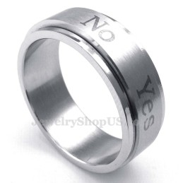 Ja Neetitanium Ring (Draaibaar)
