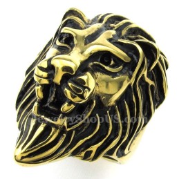 Gouden Titanium Leeuwenkopring