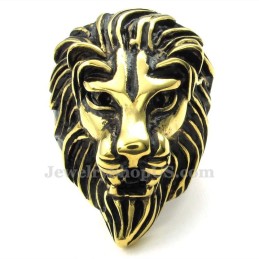 Gouden Titanium Leeuwenkopring