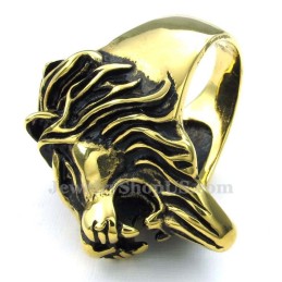 Gouden Titanium Leeuwenkopring