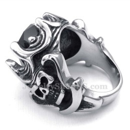 Zwarte Zirkoon Titanium Ring