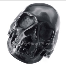 Zwarte Titanium Schedelring