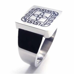 17 Mm Titanium Griekse Sleutelring