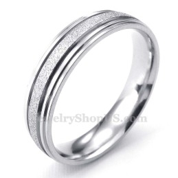 Titanium Zandstralen Liefhebbers Ring (Heren)