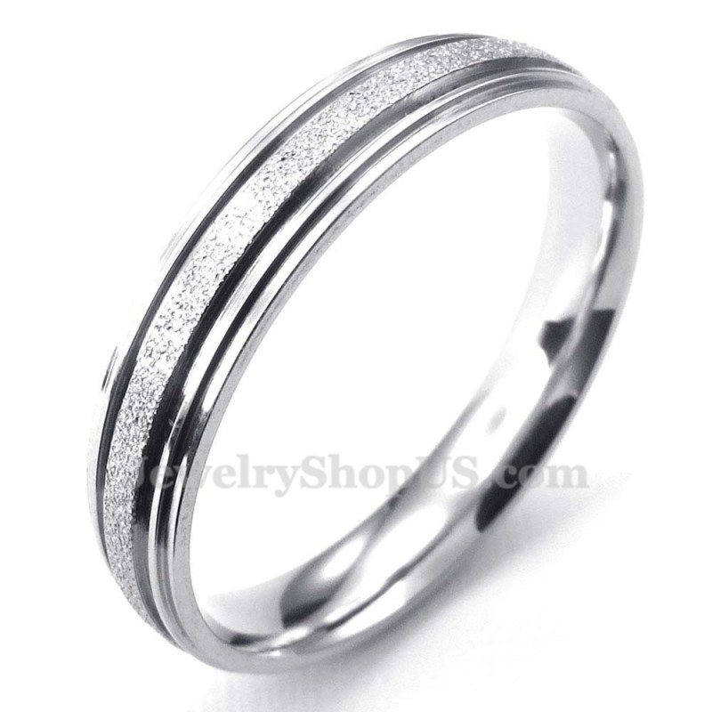 Titanium Zandstralen Sweetheart Ring (Dames)