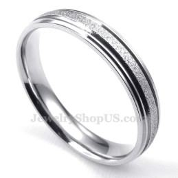 Titanium Zandstralen Sweetheart Ring (Dames)