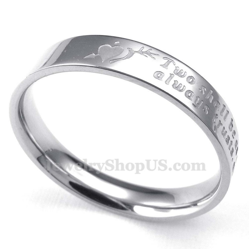 Titanium Ring 'An Arrow Through The Heart' (Dames) Titanium Ring 'An Arrow Through The Heart' (Dames)