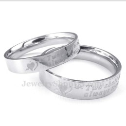 Titanium Ring 'An Arrow Through The Heart' (Dames)
