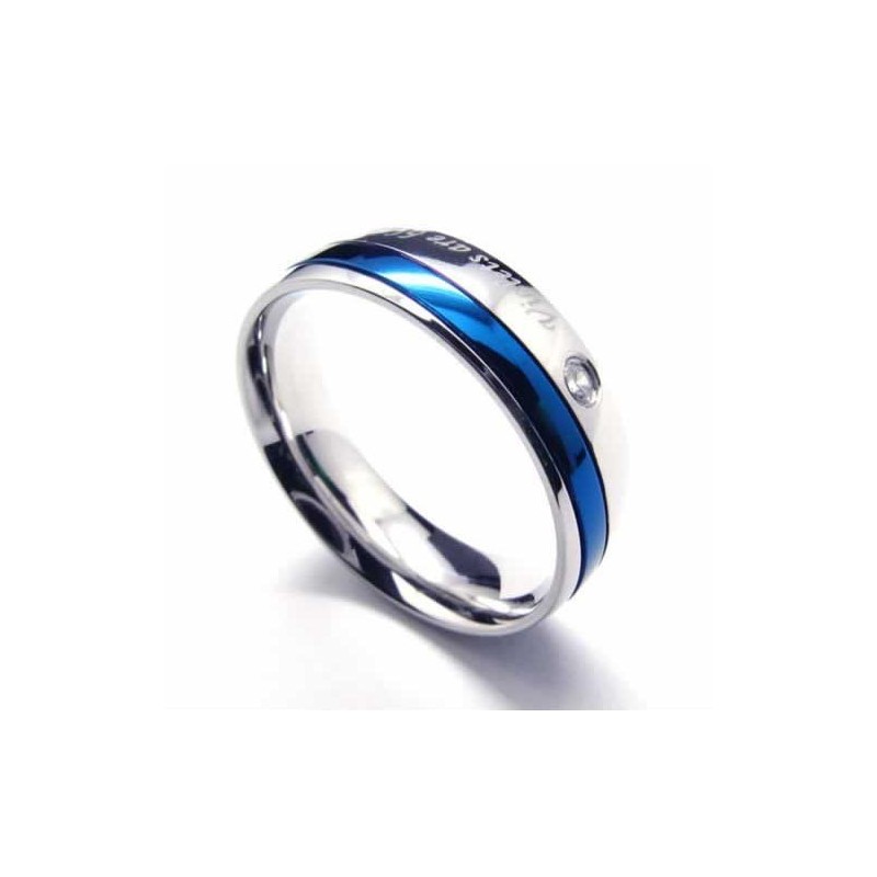 Mm Diamanten Unisex Titanium Bandring Mm Diamanten Unisex Titanium Bandring