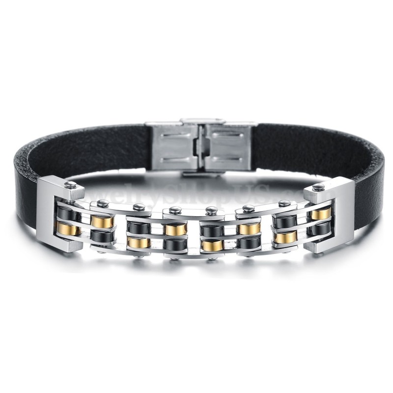 Hot Sale Heren Titanium Leren Armband C839