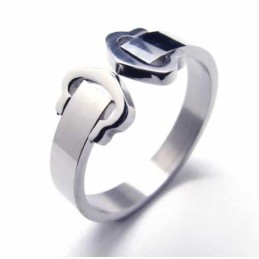 Hart Gekoppeld Aan Hart 8 Mm Titanium Ring