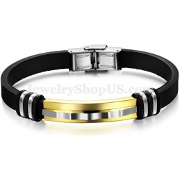 Prachtige Heren Titanium Armband C801