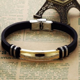 Prachtige Heren Titanium Armband C801