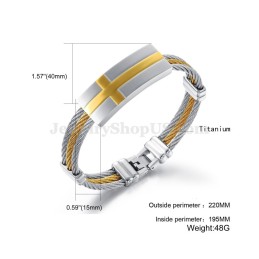 Personality Heren Titanium Armband C754