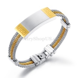 Prachtige Heren Titanium Armband C755