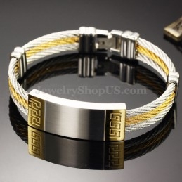 Prachtige Heren Titanium Armband C755