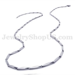 Prachtige Zilveren Heren Titanium Ketting