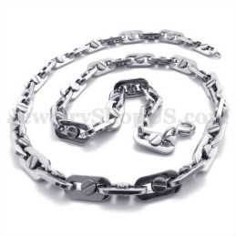 Elegante Titanium Herenketting