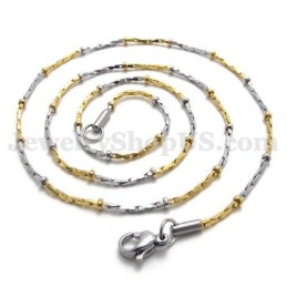 Mode Gouden Titanium Ketting
