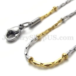 Mode Gouden Titanium Ketting