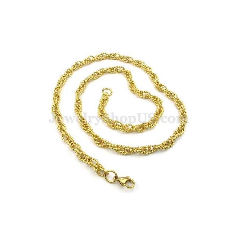 Hot Sale Gouden Heren Titanium Ketting Hot Sale Gouden Heren Titanium Ketting