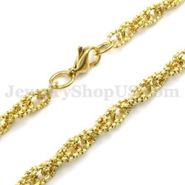 Hot Sale Gouden Heren Titanium Ketting