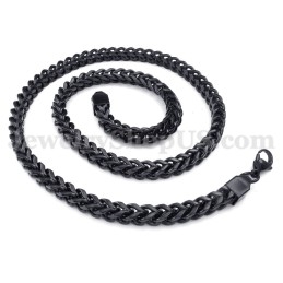 Prachtige Zwarte Titanium Herenketting