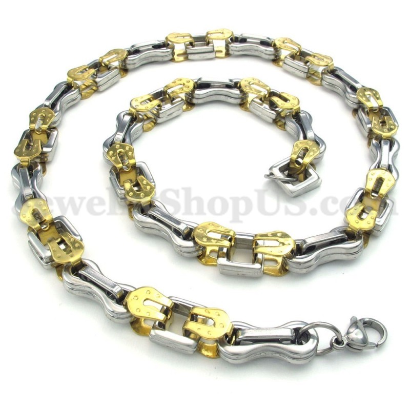 Sexy Gouden Heren Titanium Ketting Sexy Gouden Heren Titanium Ketting
