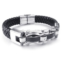 Prachtige Gouden Zwarte Titanium Armbanden Voor Heren