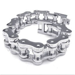 Titanium Fietskettingarmband Voor Heren