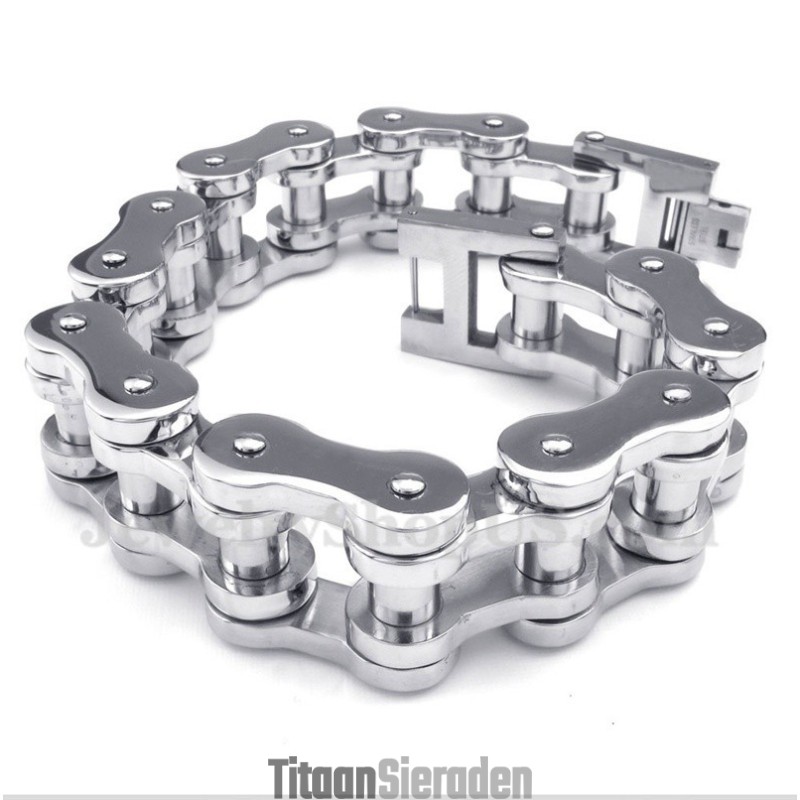 Titanium Fietskettingarmband Voor Heren Titanium Fietskettingarmband Voor Heren