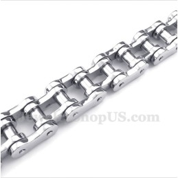 Titanium Fietskettingarmband Voor Heren