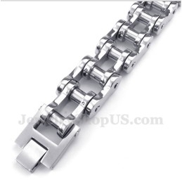 Titanium Fietskettingarmband Voor Heren