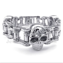 Titanium Fietsketting Schedelarmband Voor Heren