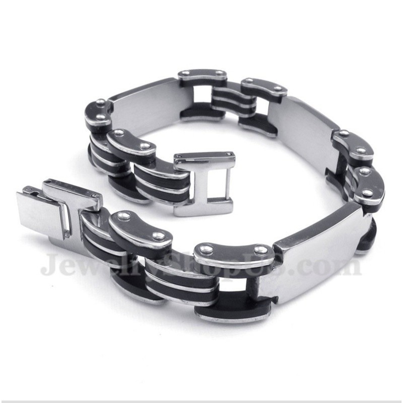 Heren Titanium Rubberen Armband Heren Titanium Rubberen Armband