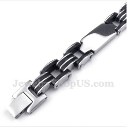 Heren Titanium Rubberen Armband