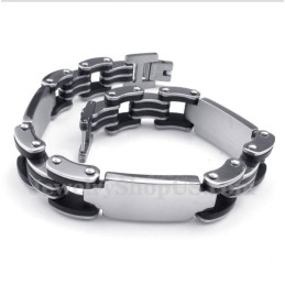 Heren Titanium Rubberen Armband