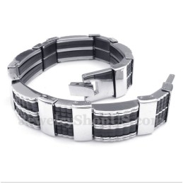 Heren Titanium Rubberen Armband