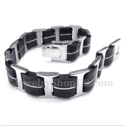 Heren Titanium Rubberen Armband