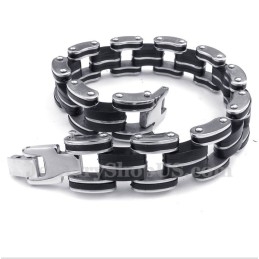 Heren Titanium Rubberen Armband