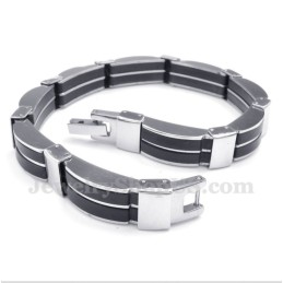 Heren Titanium Rubberen Armband