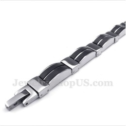 Heren Titanium Rubberen Armband