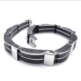 Heren Titanium Rubberen Armband