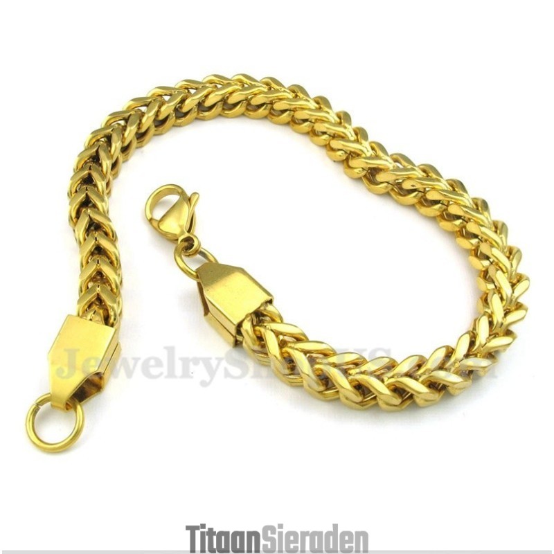 Heren Titanium Zwarte Armband