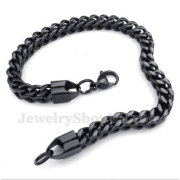 Heren Titanium Zwarte Armband