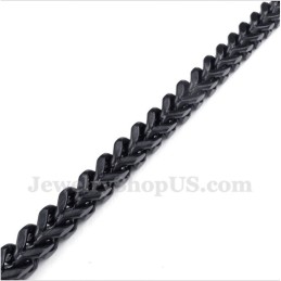 Heren Titanium Zwarte Armband